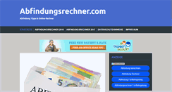Desktop Screenshot of abfindungsrechner.com