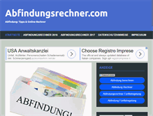 Tablet Screenshot of abfindungsrechner.com