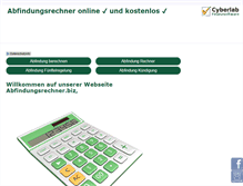 Tablet Screenshot of abfindungsrechner.biz